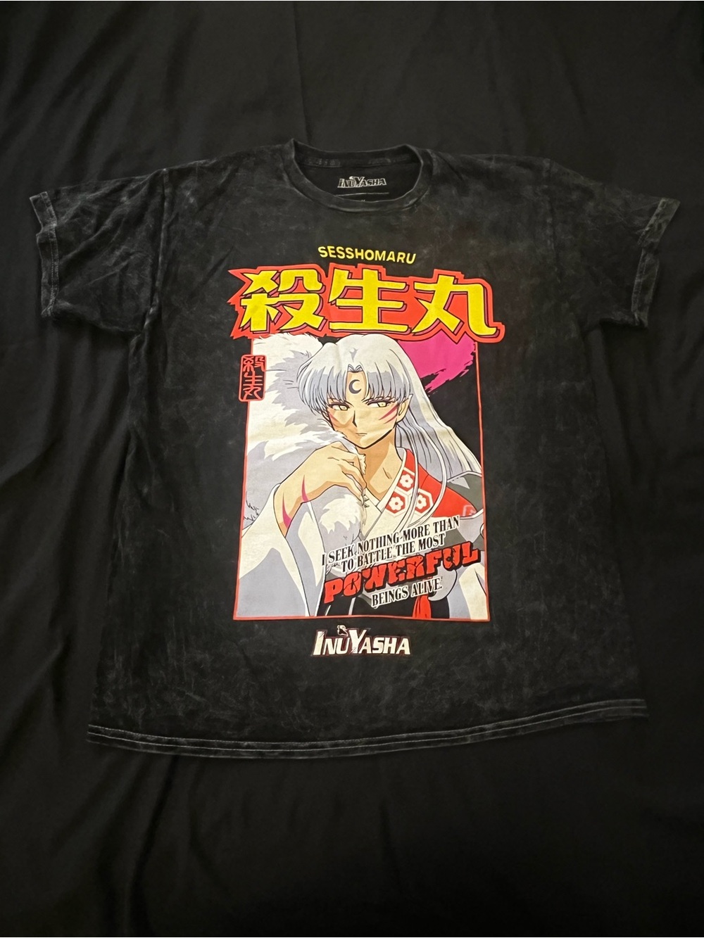 InuYasha Sesshomaru Graphic Tee - Black